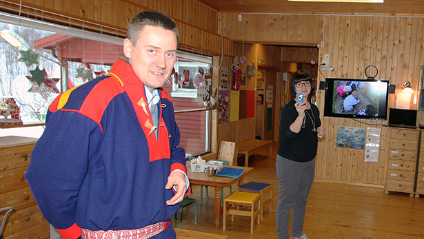 Nyhetsklipp: Åpen dag i samisk barnehage - 05/02-2015